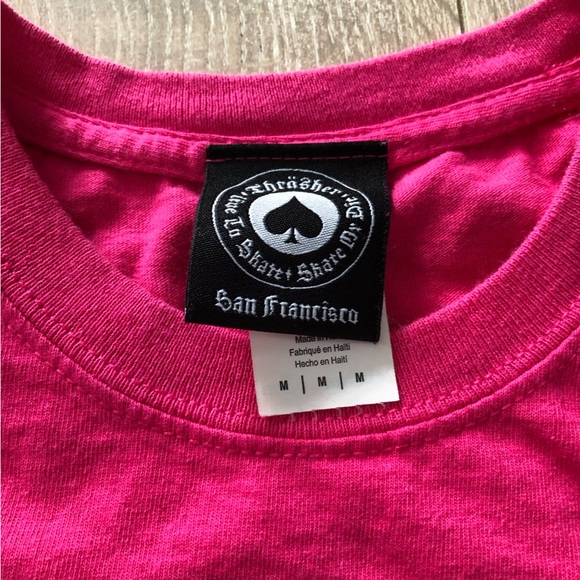 Thrasher 2018 Gonz Cover Street Skater T Shirt in Pink Size M - Picture 9 of 9